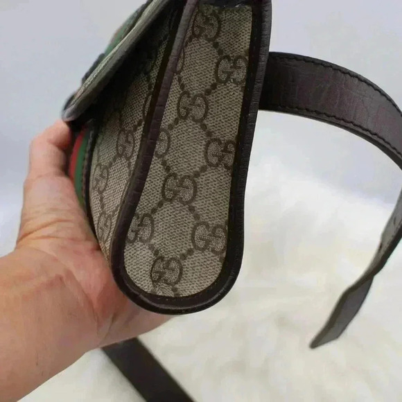 🎁Gucci Sherryline Supreme Plus Leather  Waist Pouch - Picture 15 of 16